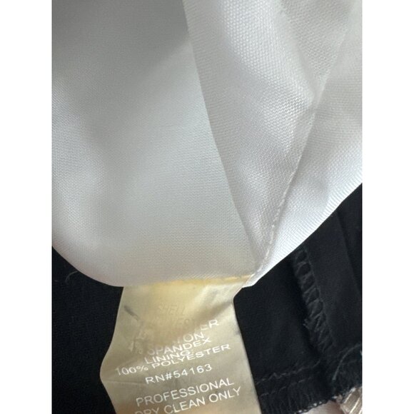 Calvin Klein Black Fit-And-Flare Color-Block Dress size 14 black sleeveless - Picture 5 of 5